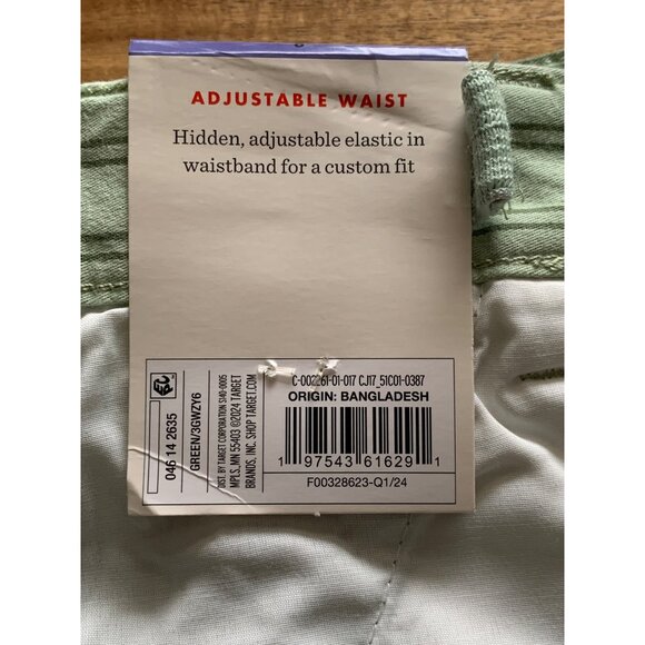 Cat & Jack Boys Green Striped Shorts With Pockets Size 8 - Picture 8 of 12